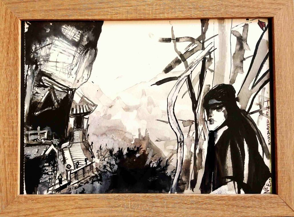 superposition de deux séquences du film " the Assassin"